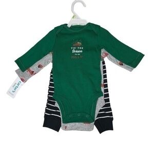 Carter’s Baby Boy 3 Piece Holiday Truck Set 3M - NWT